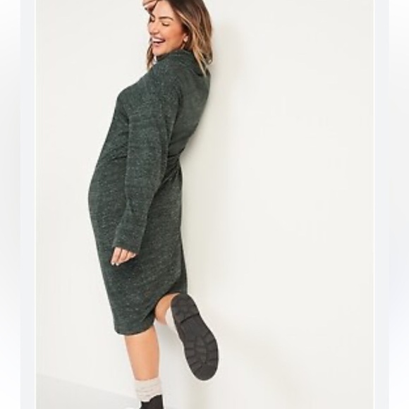 NWT Old Navy Long-Sleeve Turtleneck Midi Sweater Shift Dress Size XS - Picture 2 of 11